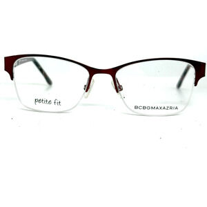 BCBG Maxazria‎ Cat Eye Half Frame Eyeglasses Irina Wine 49 16 125 H20723